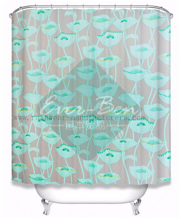 028 China cheap plastic shower curtains supplier